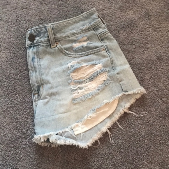 American Eagle Outfitters Pants - American Eagle High Rise Distressed Shorts